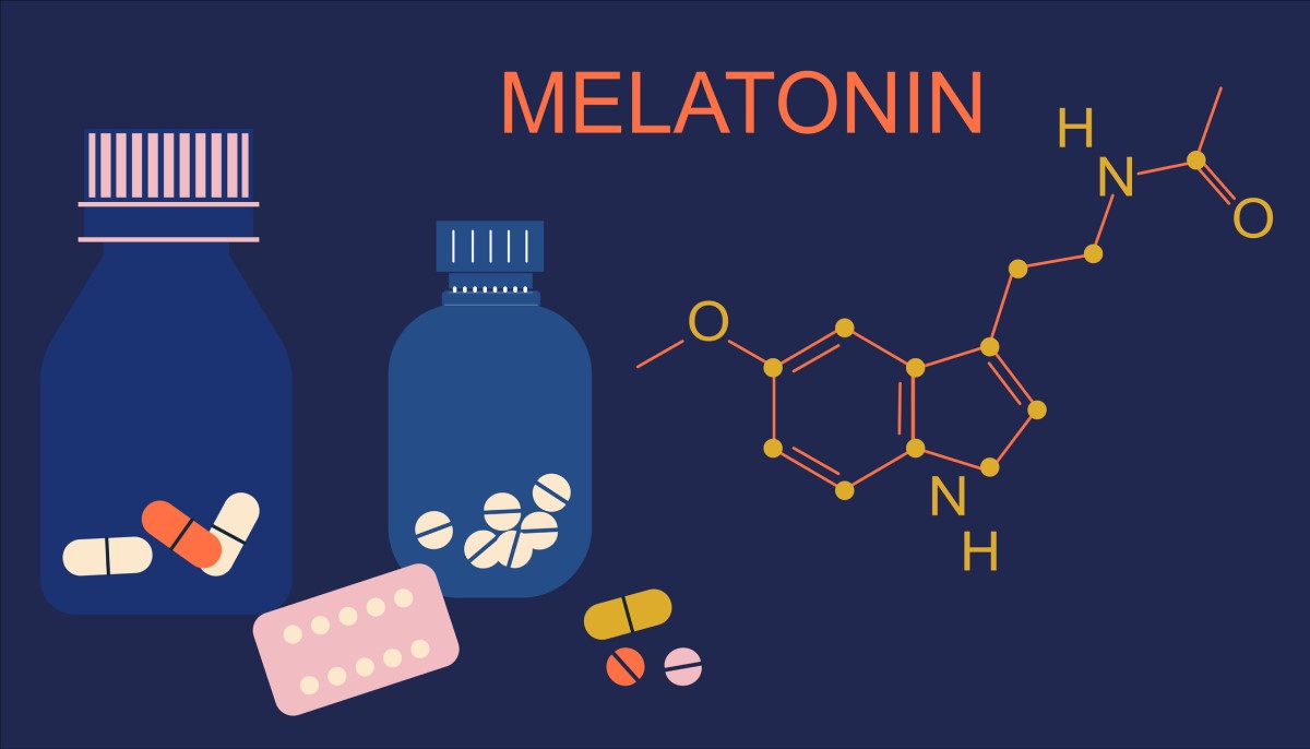 Melatoniin - keemiline valem, skeem